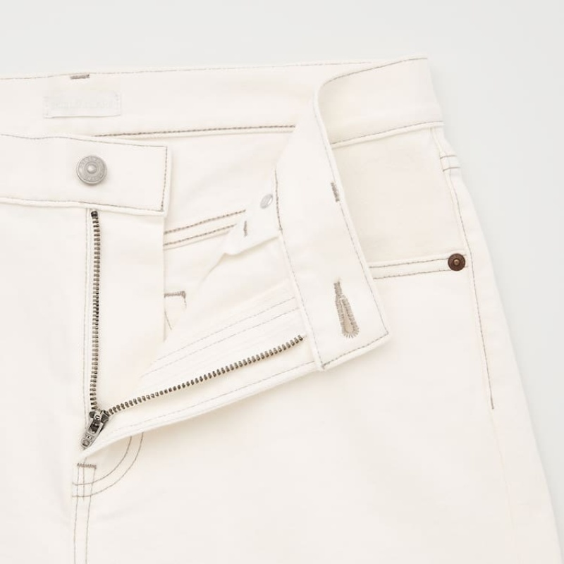 Jean Uniqlo Slim Fit Homme Blanche | 2766815
