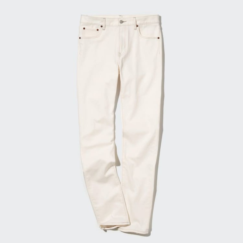 Jean Uniqlo Slim Fit Homme Blanche | 2766815