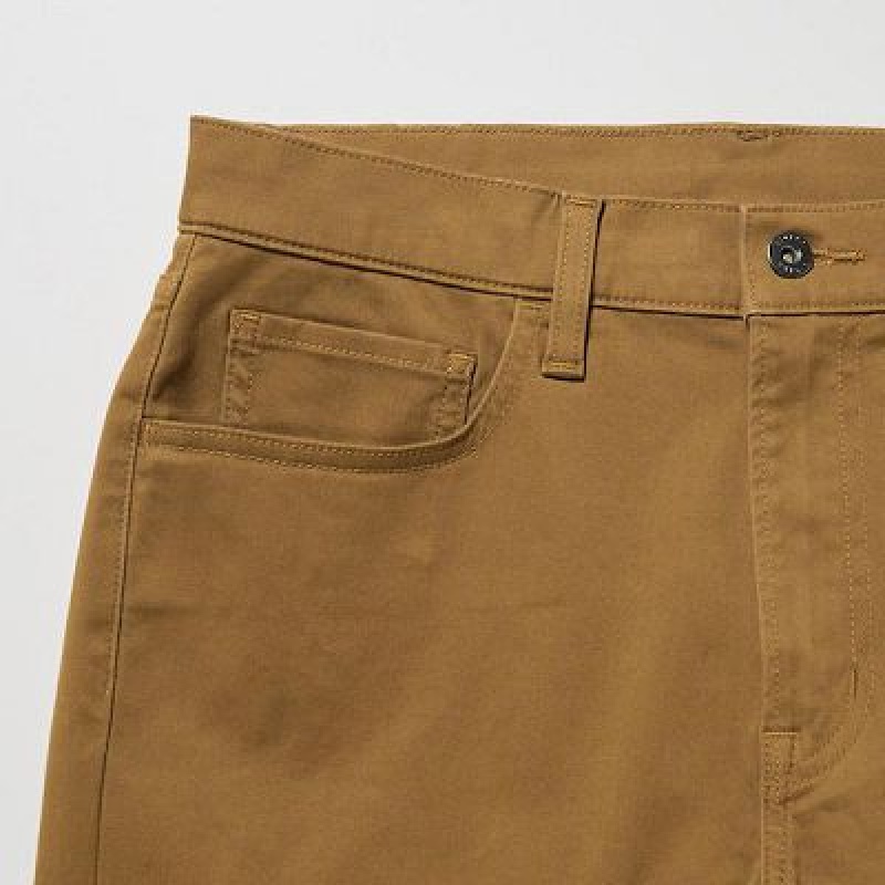 Jean Uniqlo Ultra Stretch Color Femme Marron | 5077835