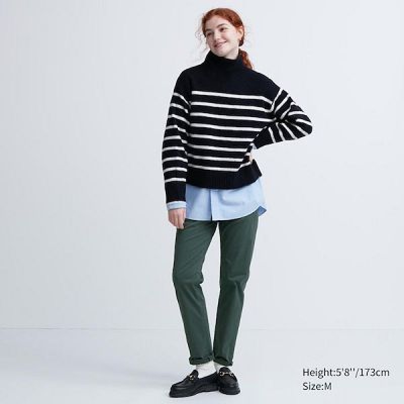 Jean Uniqlo Ultra Stretch Color Femme Noir | 1878437