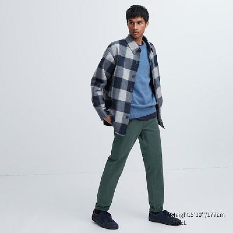 Jean Uniqlo Ultra Stretch Color Femme Vert Olive | 6378774