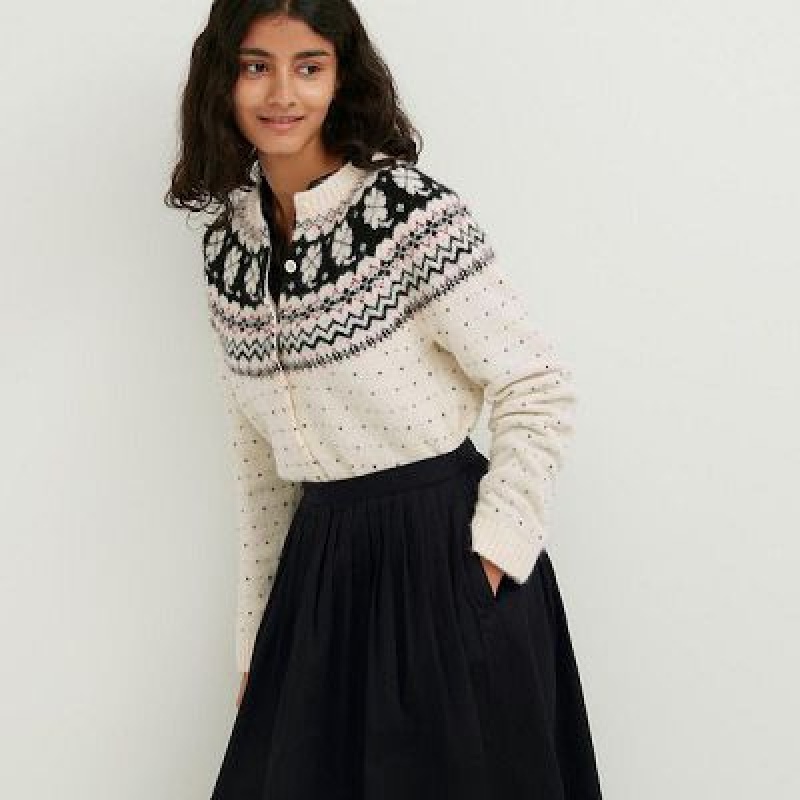 Jupes Uniqlo Denim Gather Femme Noir | 3540384