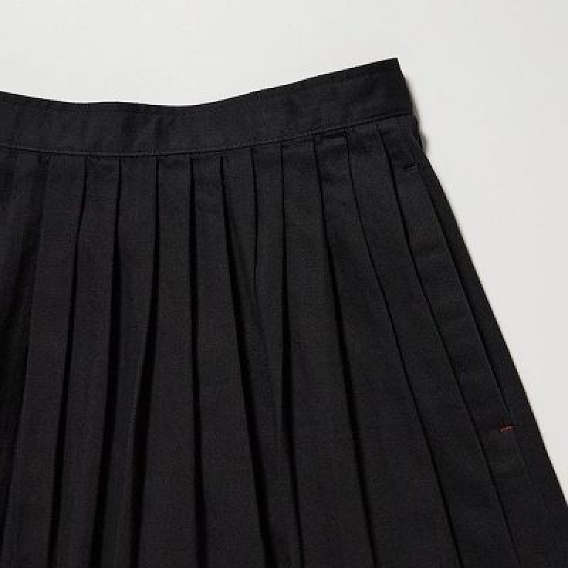 Jupes Uniqlo Denim Gather Femme Noir | 3540384
