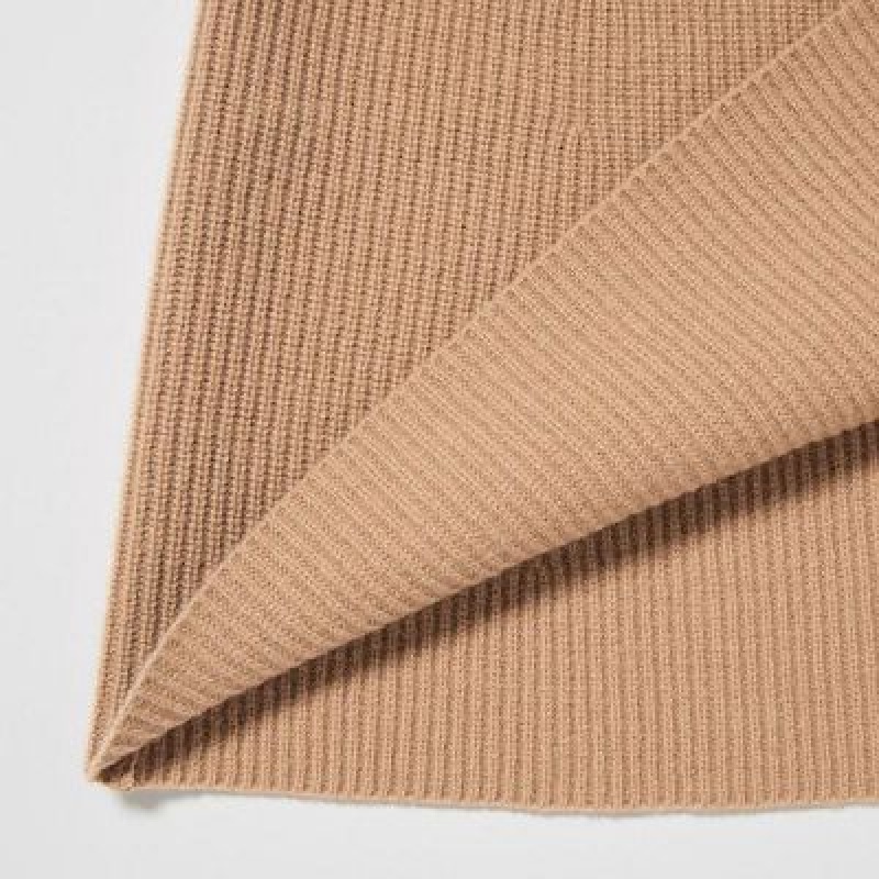 Jupes Uniqlo Premium Lambswool Mini Femme Beige | 2296468