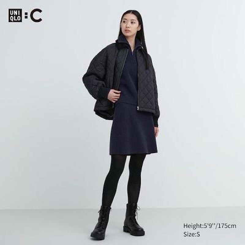 Jupes Uniqlo Premium Lambswool Mini Femme Bleu Marine | 8901531