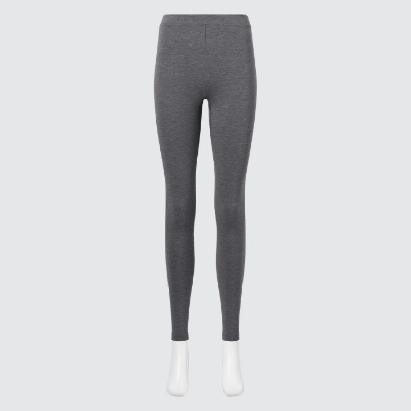 Leggings Uniqlo HEATTECH Cotton Extra Warm Femme Grise | 5825995