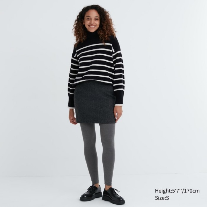 Leggings Uniqlo HEATTECH Cotton Extra Warm Femme Grise | 8803194