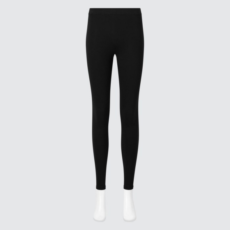 Leggings Uniqlo HEATTECH Cotton Extra Warm Femme Noir | 2854052