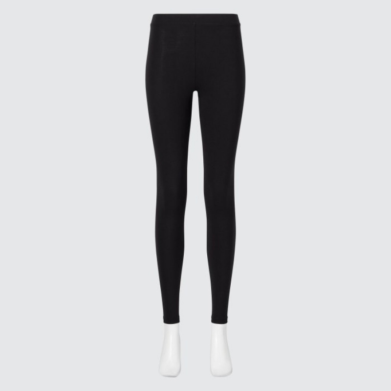 Leggings Uniqlo HEATTECH Cotton Extra Warm Femme Noir | 2660594
