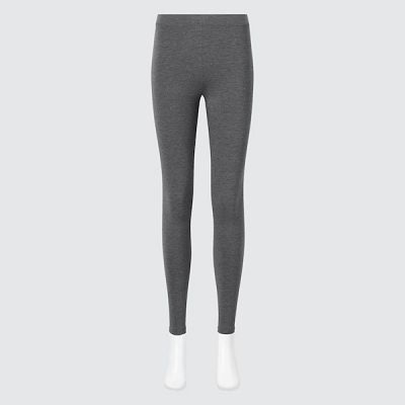 Leggings Uniqlo HEATTECH Cotton Femme Grise | 2652883