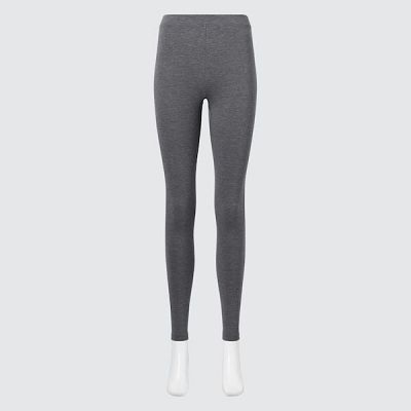Leggings Uniqlo HEATTECH Cotton Femme Grise | 7037686