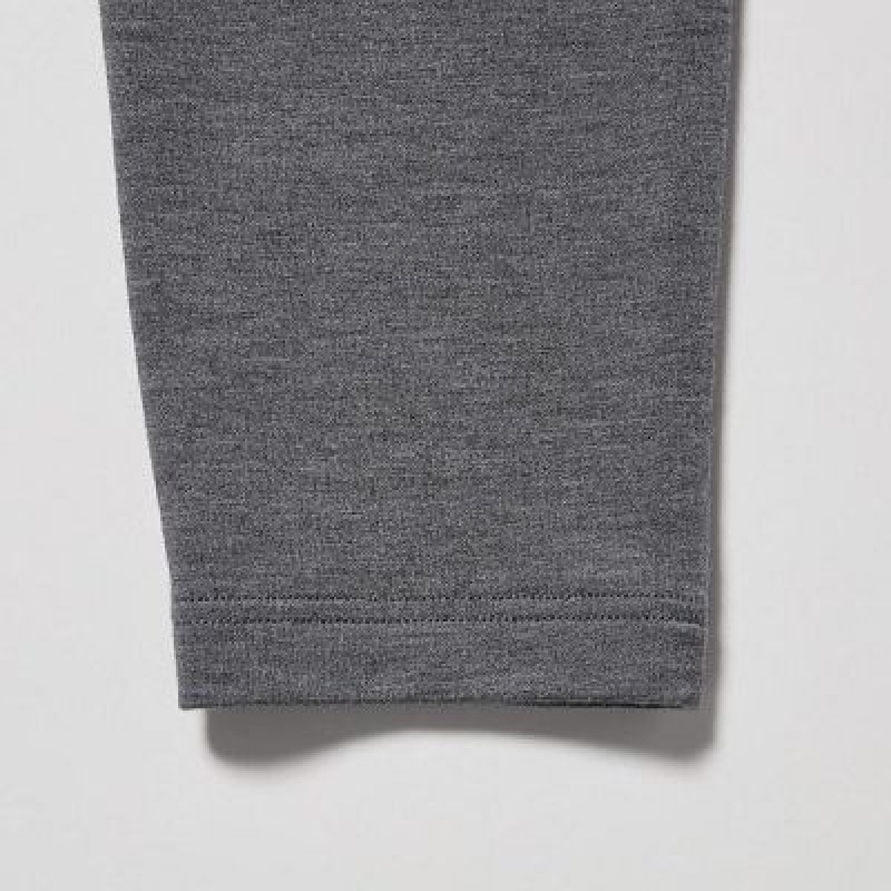 Leggings Uniqlo HEATTECH Cotton Femme Grise | 7037686