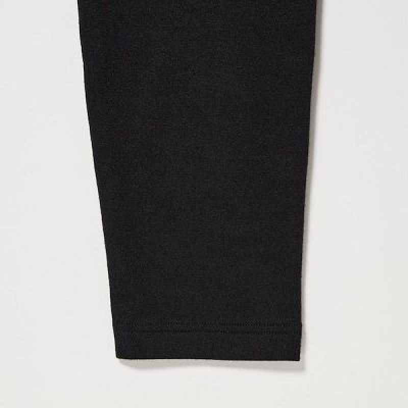Leggings Uniqlo HEATTECH Cotton Femme Noir | 5079956