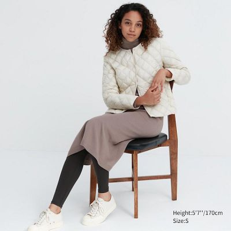 Leggings Uniqlo HEATTECH Femme Noir | 4655865