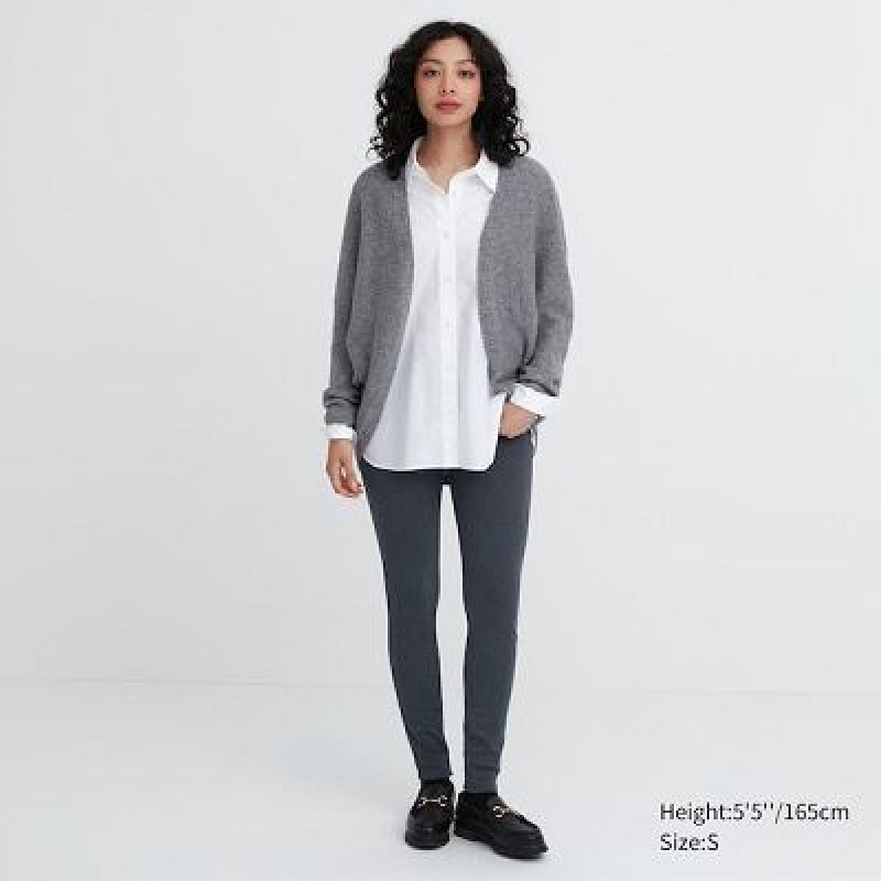 Leggings Uniqlo HEATTECH Ultra Stretch High-Rise Femme Grise | 9774652
