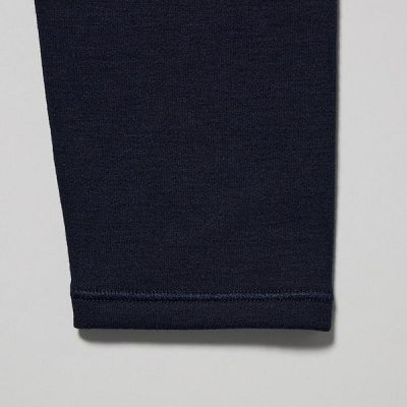 Leggings Uniqlo HEATTECH Ultra Warm Femme Bleu Marine | 2529455