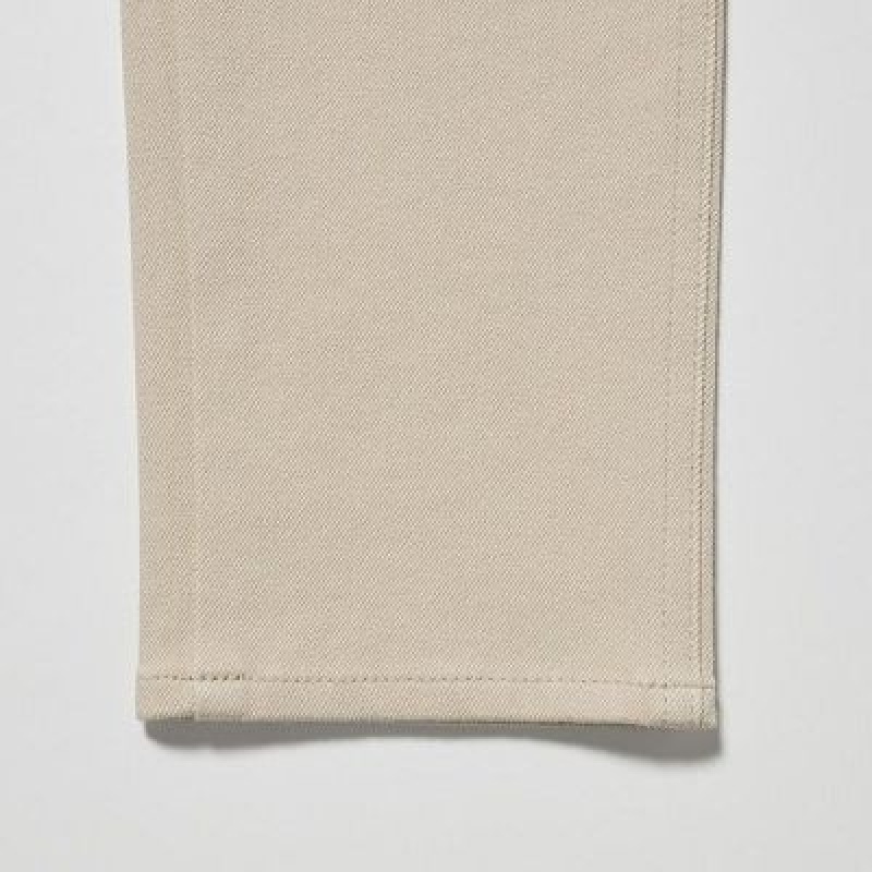 Leggings Uniqlo Ultra Stretch Femme Beige | 2575893