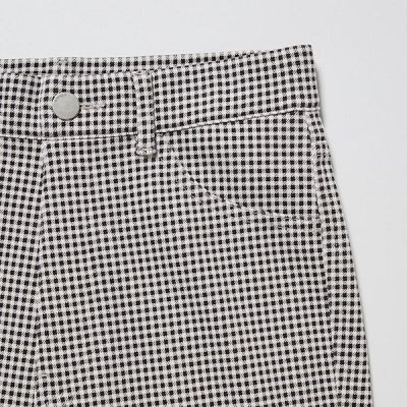 Leggings Uniqlo Ultra Stretch High-Rise Print Femme Noir | 5616841
