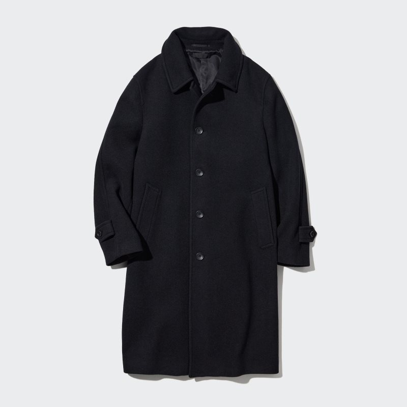 Manteaux Uniqlo Balmacaan Homme Vert Olive | 5804966