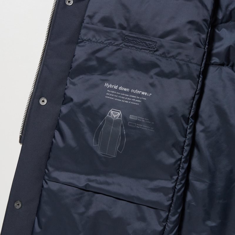 Manteaux Uniqlo Hybrid Down Homme Noir | 2277986