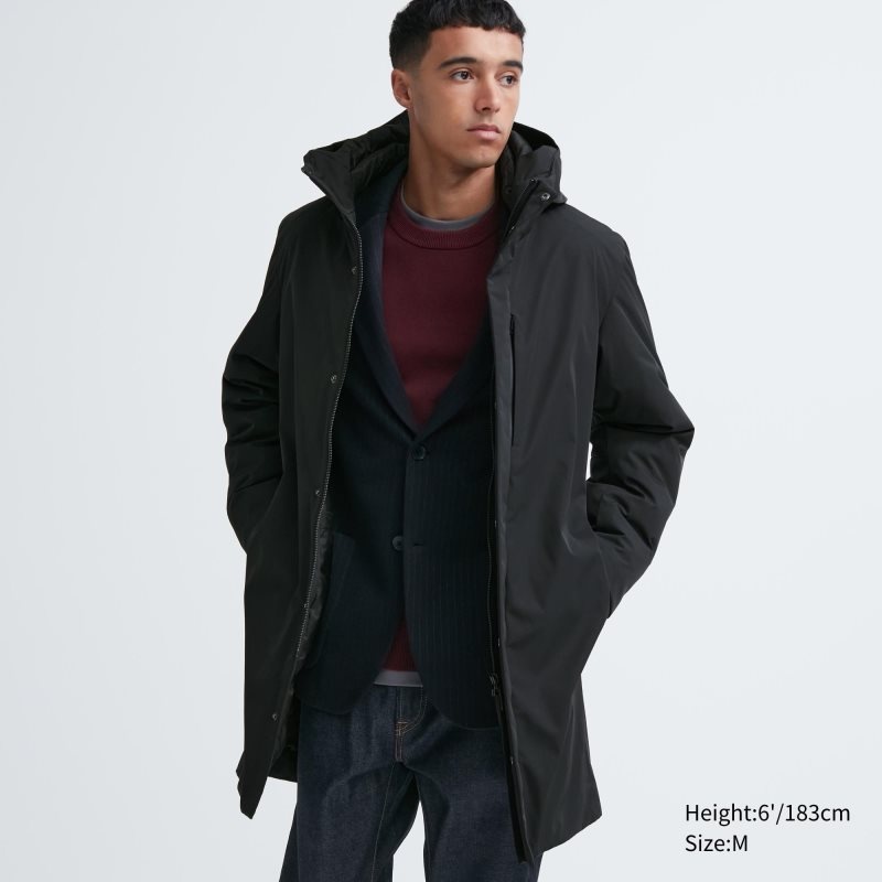 Manteaux Uniqlo Hybrid Down Homme Noir | 2277986