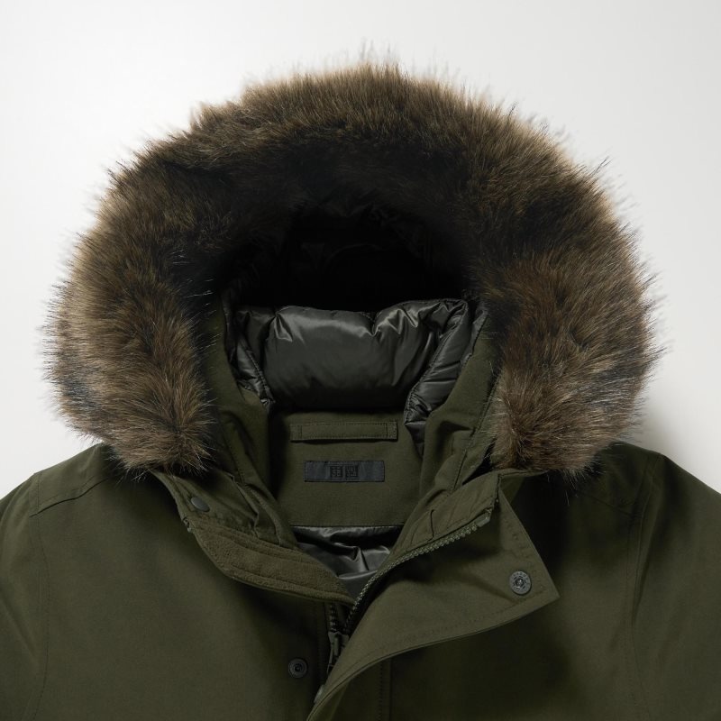 Manteaux Uniqlo Ultra Warm Hybrid Down Homme Vert Olive | 4986152