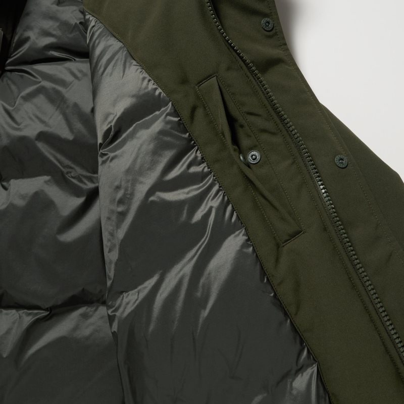 Manteaux Uniqlo Ultra Warm Hybrid Down Homme Vert Olive | 4986152