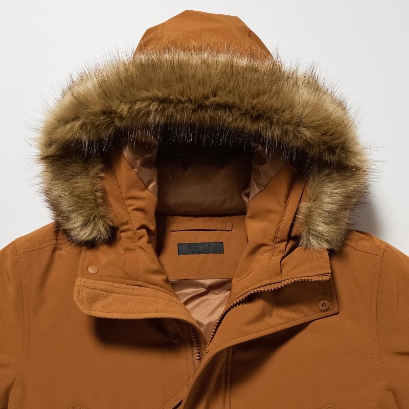 Manteaux Uniqlo Ultra Warm Hybrid Down Homme Beige | 8149181