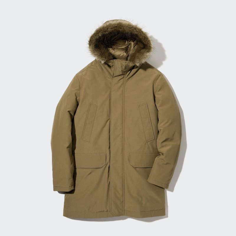 Manteaux Uniqlo Ultra Warm Hybrid Down Homme Beige | 8149181