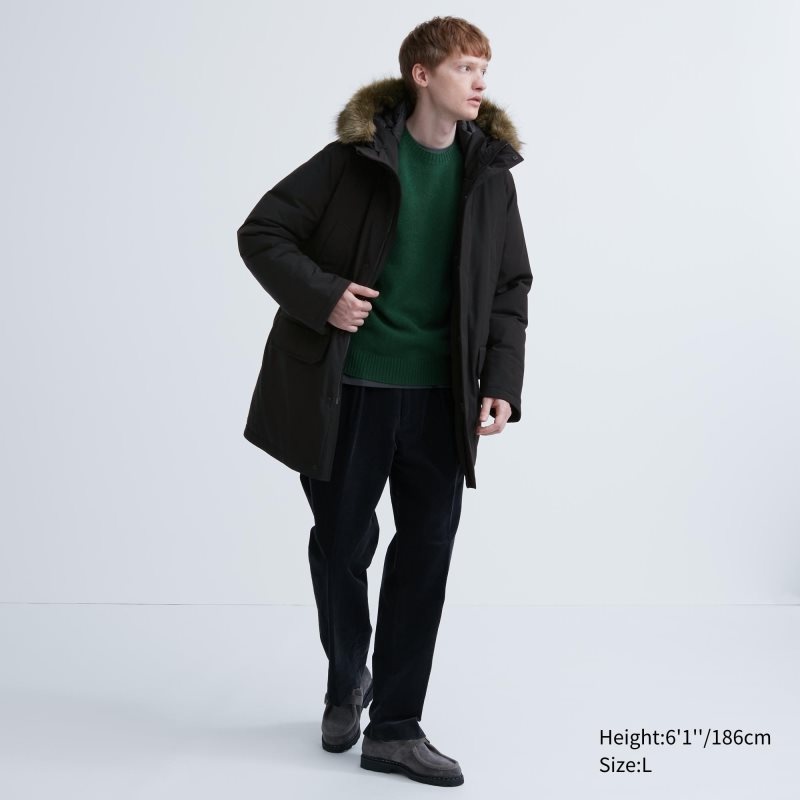 Manteaux Uniqlo Ultra Warm Hybrid Down Homme Beige | 7234638