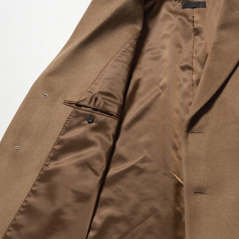Manteaux Uniqlo Wool Cashmere Chesterfield Homme Marron | 1809599
