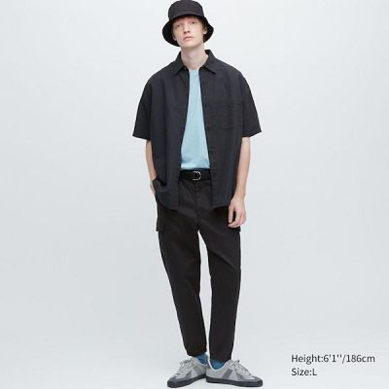 Pantalon Jogger Uniqlo Cargo Femme Noir | 9587412