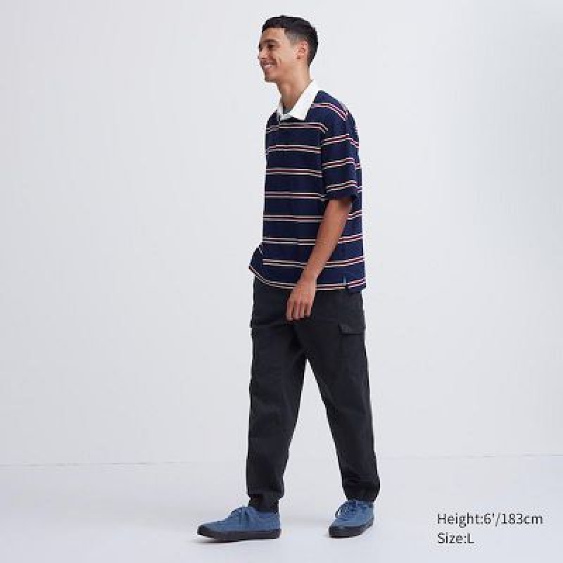 Pantalon Jogger Uniqlo Cargo Femme Noir | 6781563