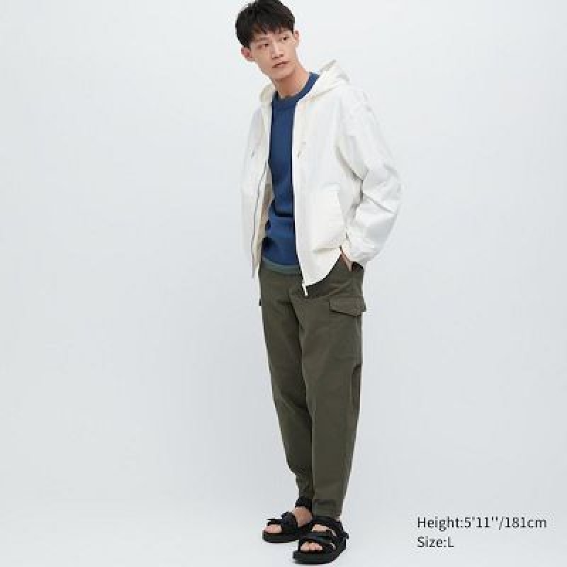 Pantalon Jogger Uniqlo Cargo Femme Vert Olive | 2054642