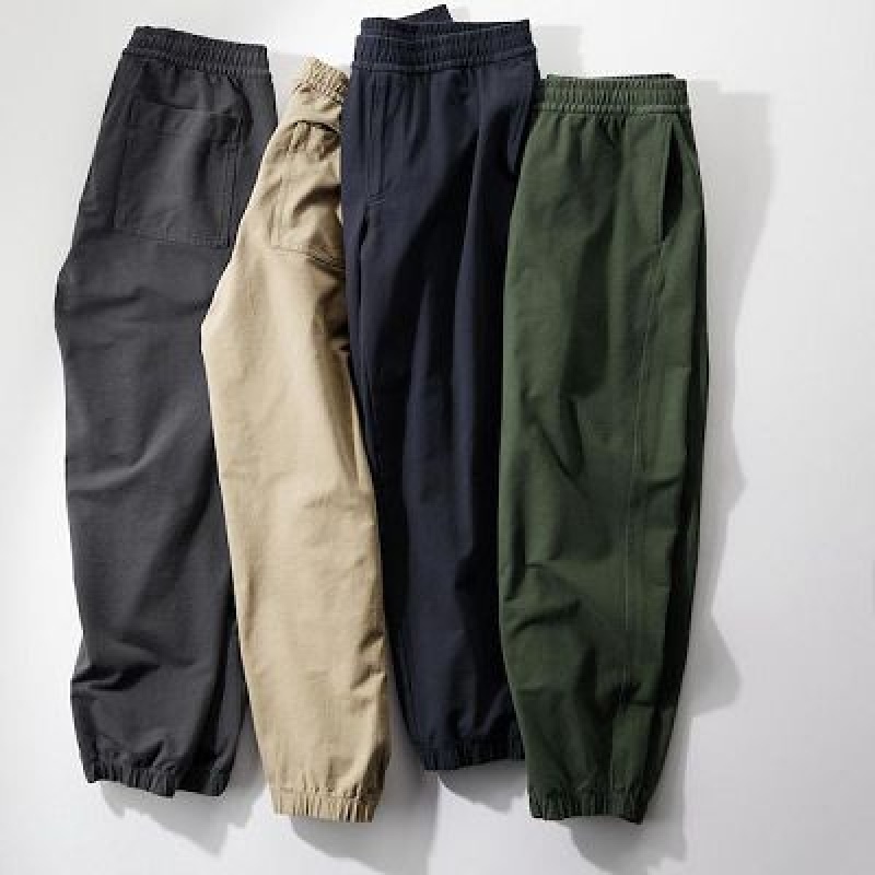 Pantalon Jogger Uniqlo Washed Jersey Femme Vert | 6449431