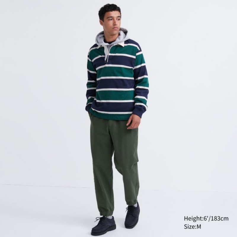 Pantalon Jogger Uniqlo Washed Jersey Femme Vert | 119726