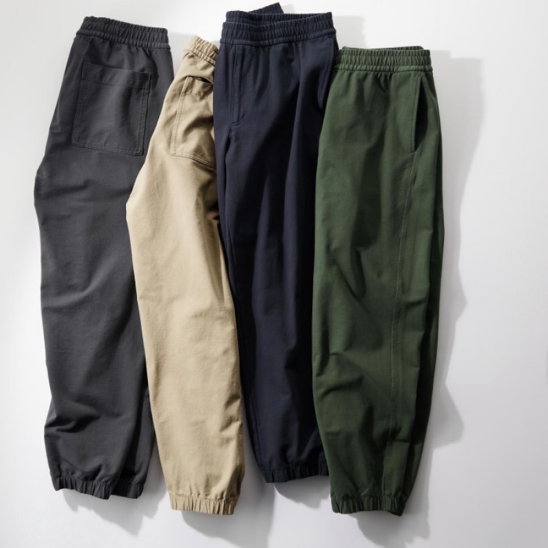 Pantalon Jogger Uniqlo Washed Jersey Femme Grise | 1641489