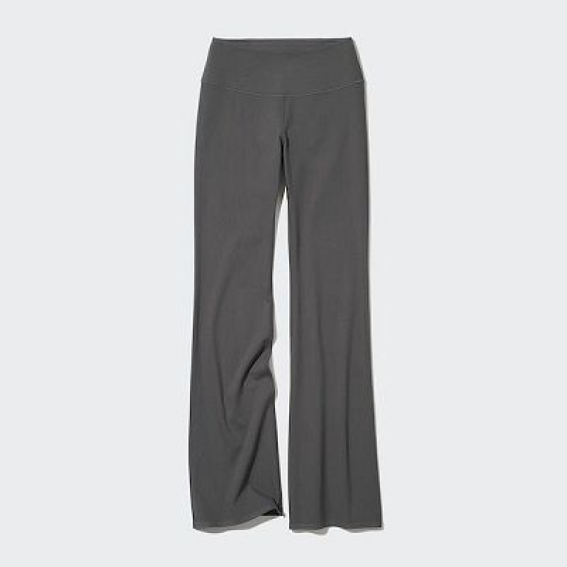Pantalon Uniqlo AIRism Soft Flare Femme Grise | 7162346