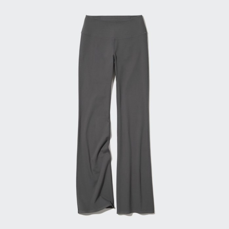 Pantalon Uniqlo AIRism Soft Flare Leggings Femme Grise | 9594083