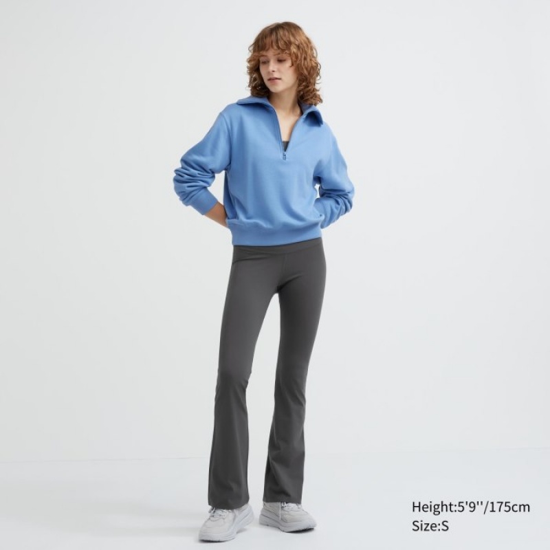 Pantalon Uniqlo AIRism Soft Flare Leggings Femme Grise | 9594083