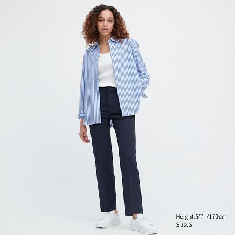 Pantalon Uniqlo AirSense Femme Bleu Marine | 8265450