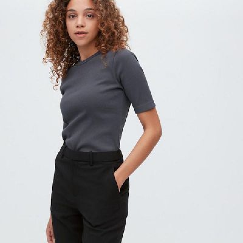 Pantalon Uniqlo AirSense Femme Noir | 7482177