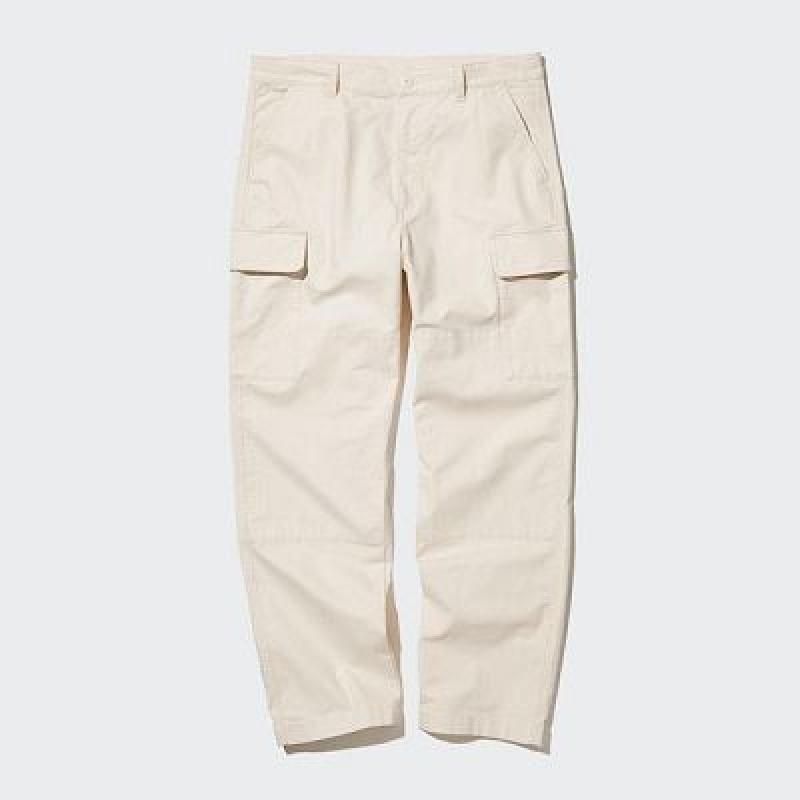 Pantalon Uniqlo Cargo Femme Beige | 590147
