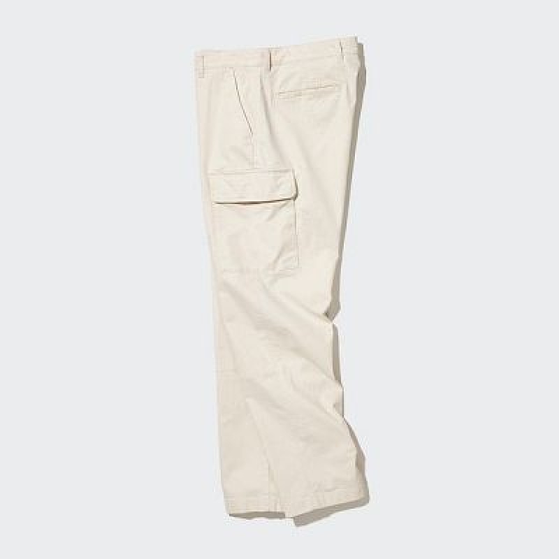 Pantalon Uniqlo Cargo Femme Beige | 590147