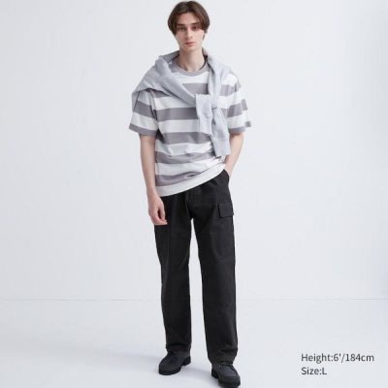 Pantalon Uniqlo Cargo Femme Noir | 8182704