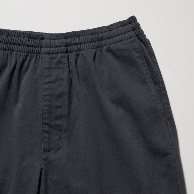 Pantalon Uniqlo Cotton Relaxed Fit Ankle Length Homme Grise | 6684302