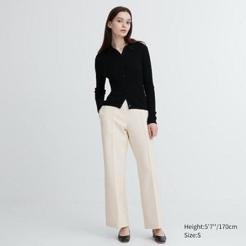 Pantalon Uniqlo Dry Sweat Track Femme Blanche | 886396