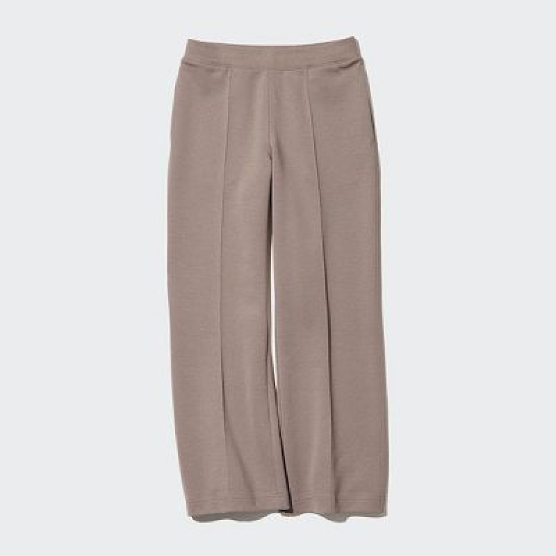 Pantalon Uniqlo Dry Sweat Track Femme Marron | 3569379