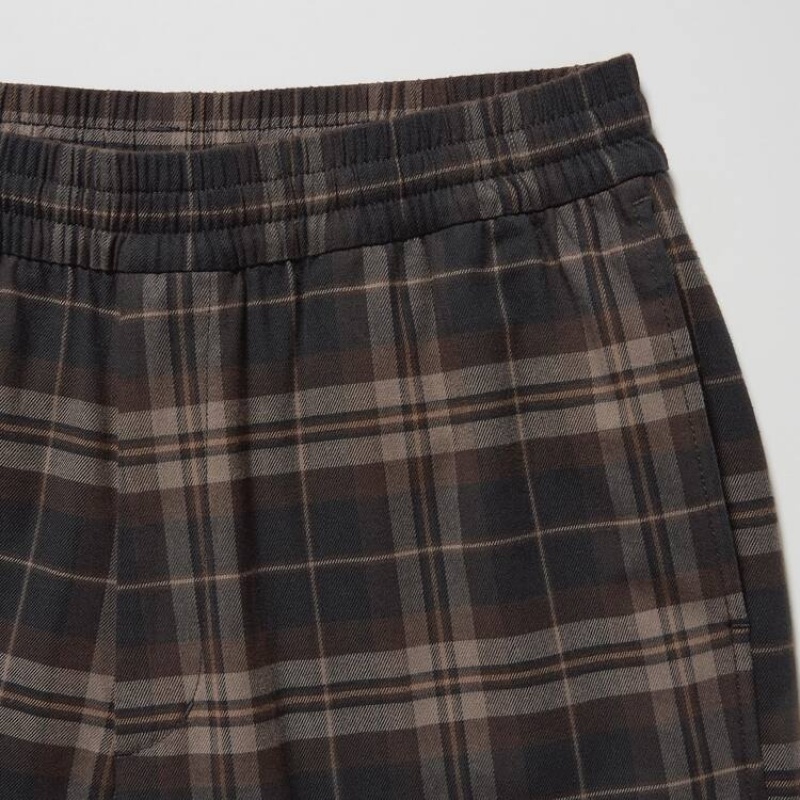 Pantalon Uniqlo Flannel Ankle Length Homme Marron | 3205603