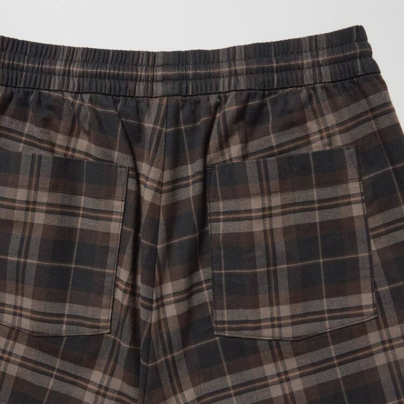 Pantalon Uniqlo Flannel Ankle Length Homme Marron | 3205603